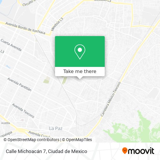 Mapa de Calle Michoacán 7