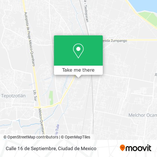 Calle 16 de Septiembre map