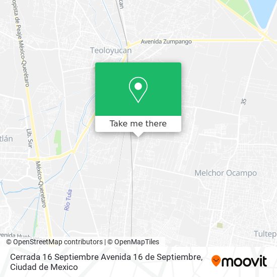 Cerrada 16 Septiembre Avenida 16 de Septiembre map