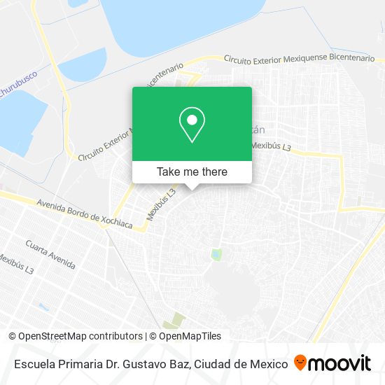 Escuela Primaria Dr. Gustavo Baz map