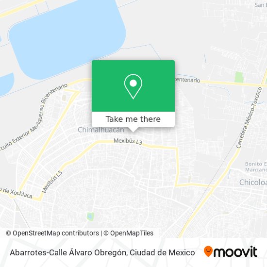 Mapa de Abarrotes-Calle Álvaro Obregón