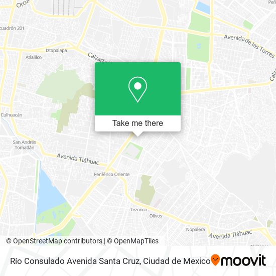 Mapa de Río Consulado Avenida Santa Cruz