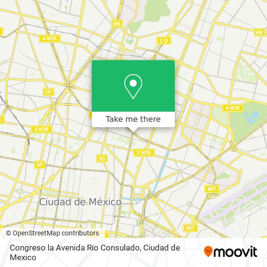 Mapa de Congreso la Avenida Río Consulado