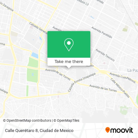 Mapa de Calle Querétaro 8