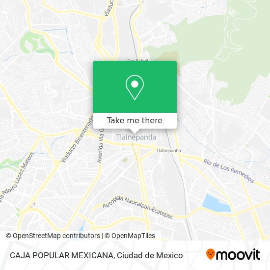 How to get to CAJA POPULAR MEXICANA in Tultitlán by Bus or Train?