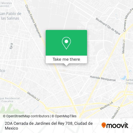 Mapa de 2DA Cerrada de Jardines del Rey 708
