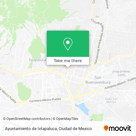 Ayuntamiento de Ixtapaluca map