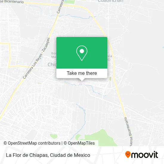 La Flor de Chiapas map