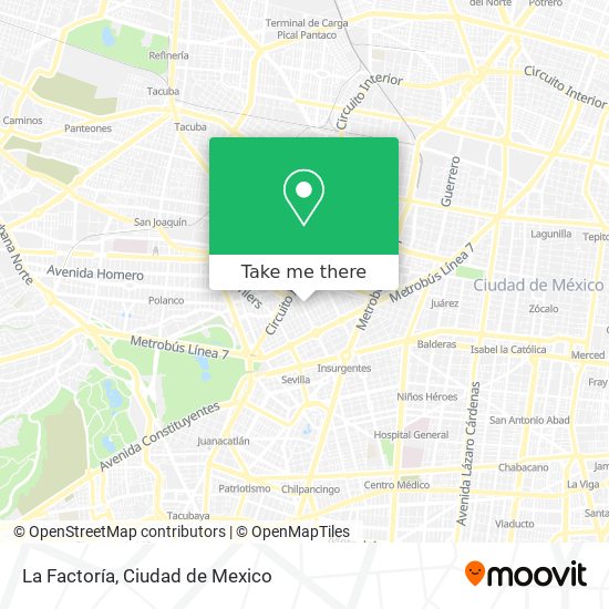 La Factoría map