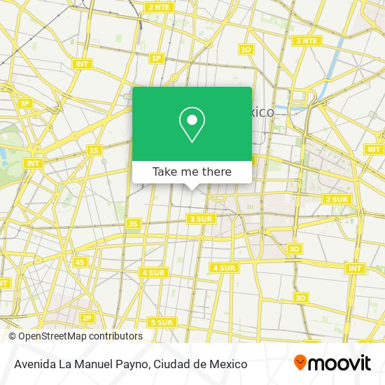 Avenida La Manuel Payno map