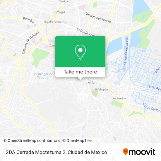 2DA Cerrada Moctezuma 2 map