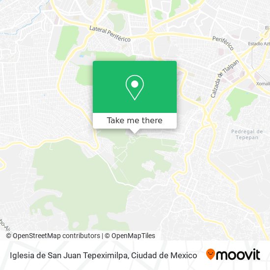 Iglesia de San Juan Tepeximilpa map