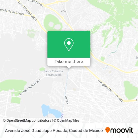 Avenida José Guadalupe Posada map