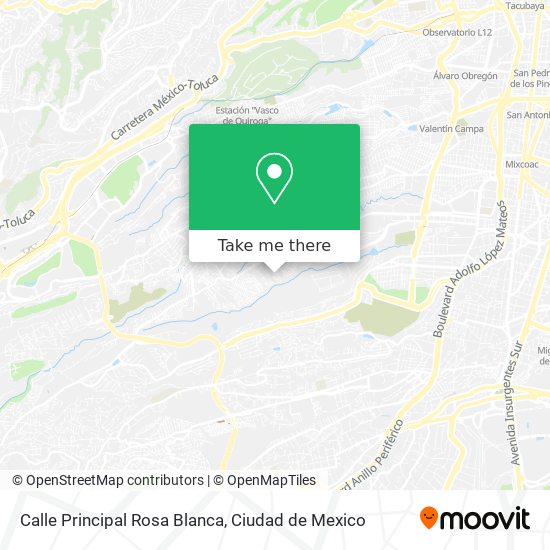 Calle Principal Rosa Blanca map