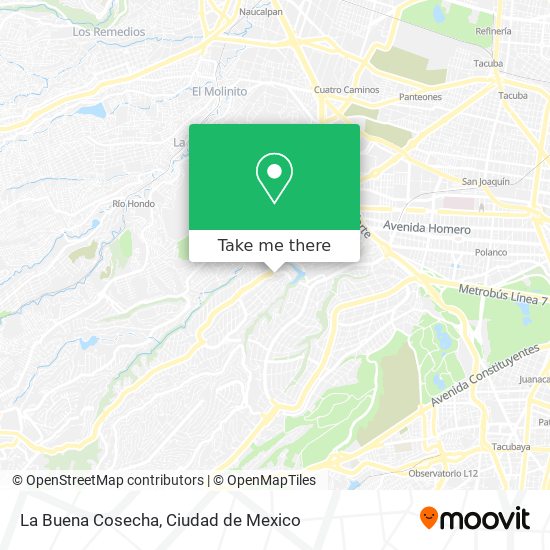 La Buena Cosecha map