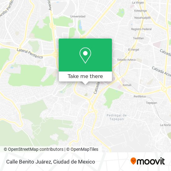 Mapa de Calle Benito Juárez