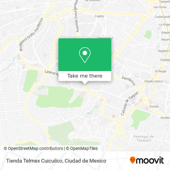 Tienda Telmex Cuicuilco map