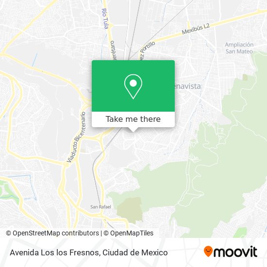 Avenida Los los Fresnos map