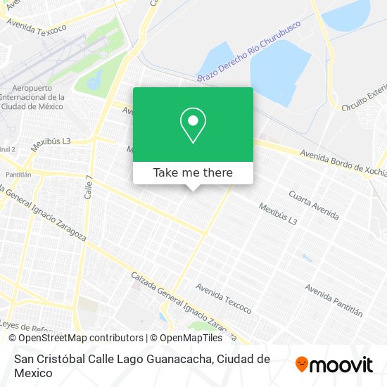 San Cristóbal Calle Lago Guanacacha map