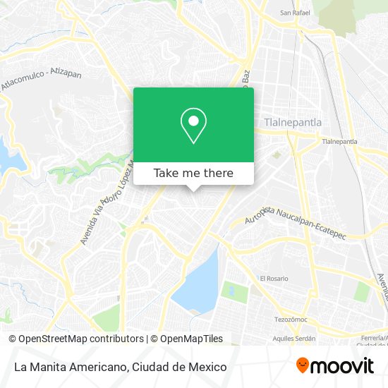 La Manita Americano map