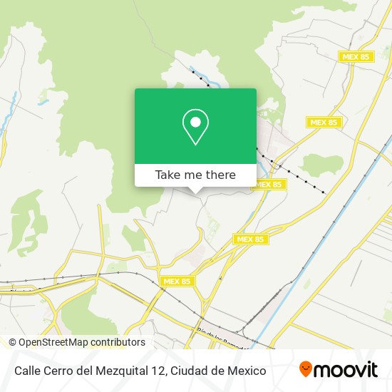 Mapa de Calle Cerro del Mezquital 12