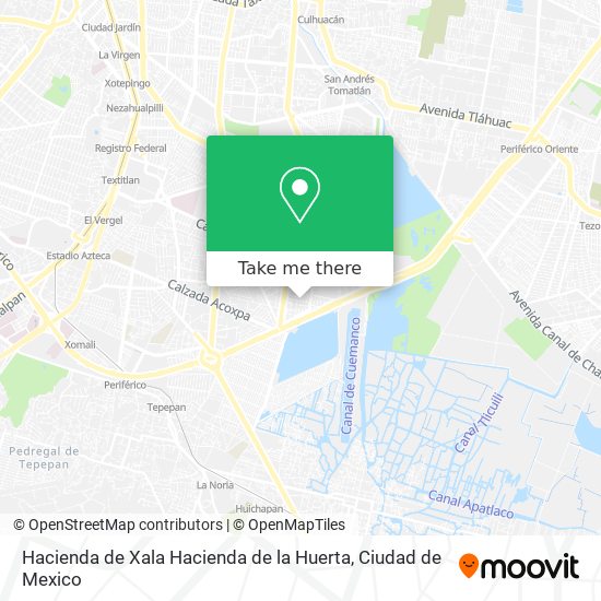 Hacienda de Xala Hacienda de la Huerta map