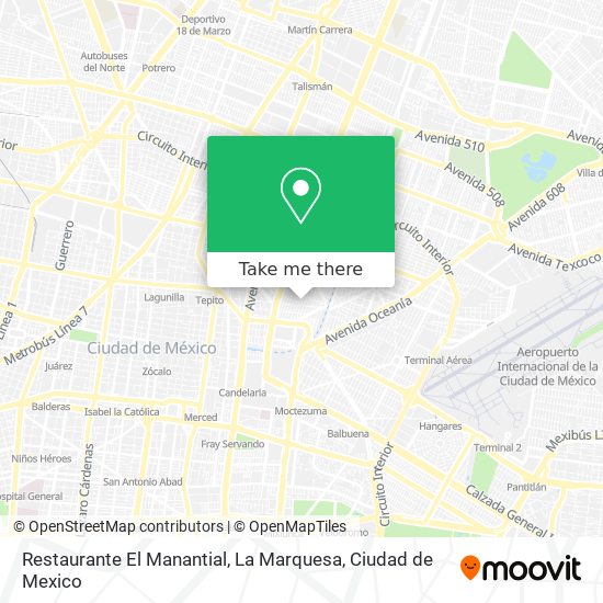Restaurante El Manantial, La Marquesa map
