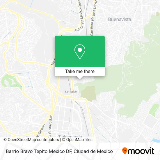 Barrio Bravo Tepito Mexico DF map