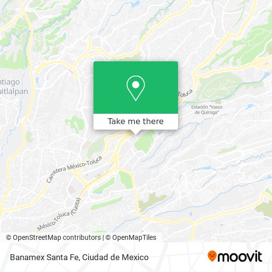 Banamex Santa Fe map