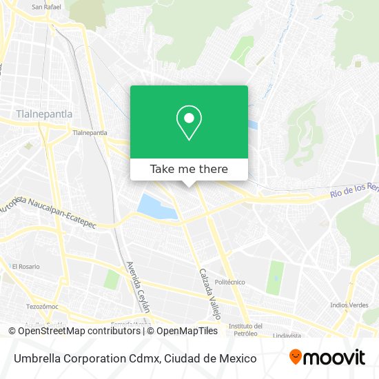 Umbrella Corporation Cdmx map