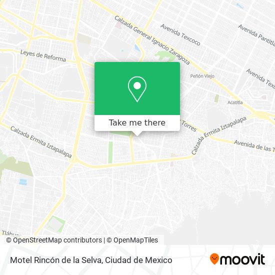 Motel Rincón de la Selva map