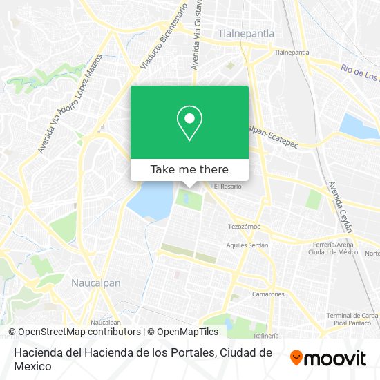 Mapa de Hacienda del Hacienda de los Portales