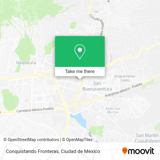 Conquistando Fronteras map