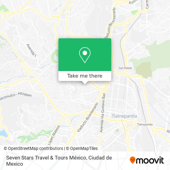 Seven Stars Travel & Tours México map