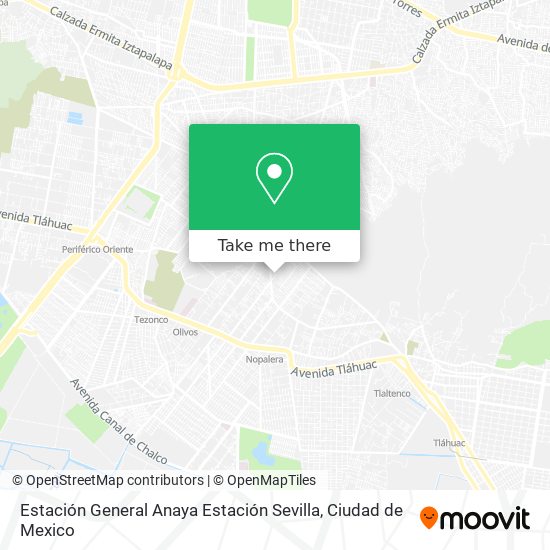 Mapa de Estación General Anaya Estación Sevilla