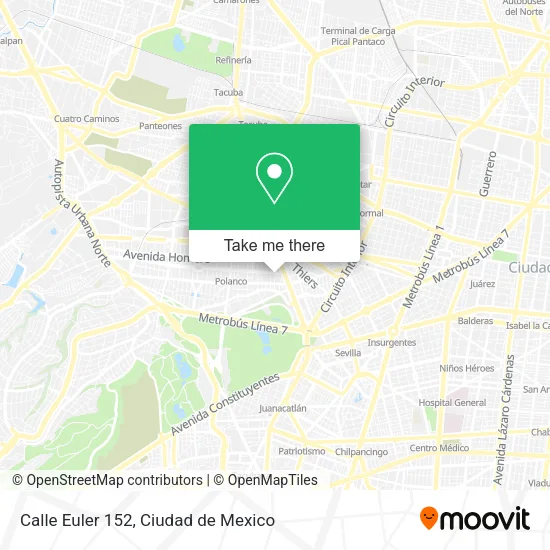 Calle Euler 152 map