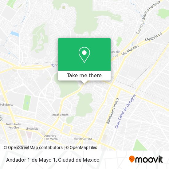Andador 1 de Mayo 1 map