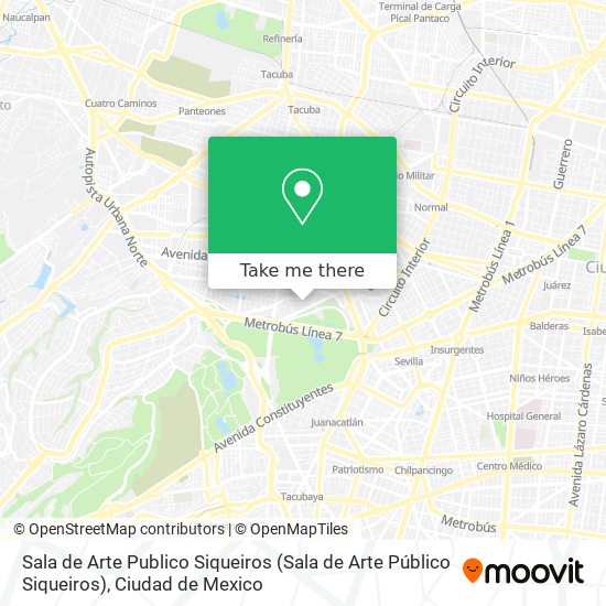 Sala de Arte Publico Siqueiros map