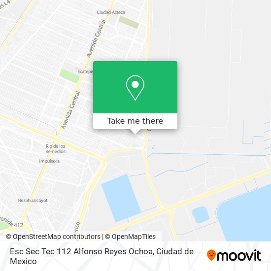 Esc Sec Tec 112 Alfonso Reyes Ochoa map