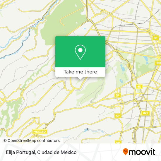 Mapa de Elija Portugal