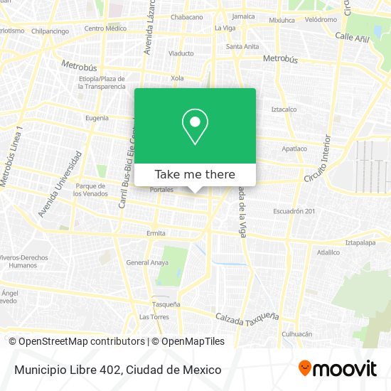 Municipio Libre 402 map