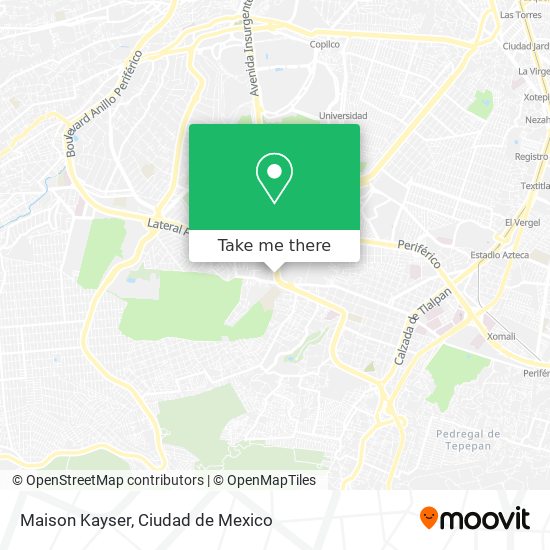 Maison Kayser map