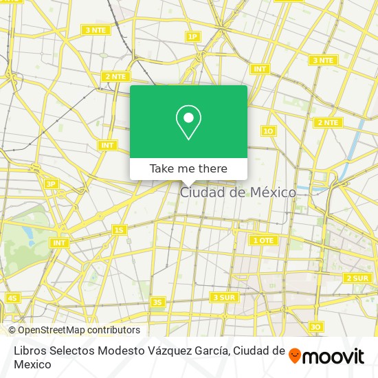 Mapa de Libros Selectos Modesto Vázquez García