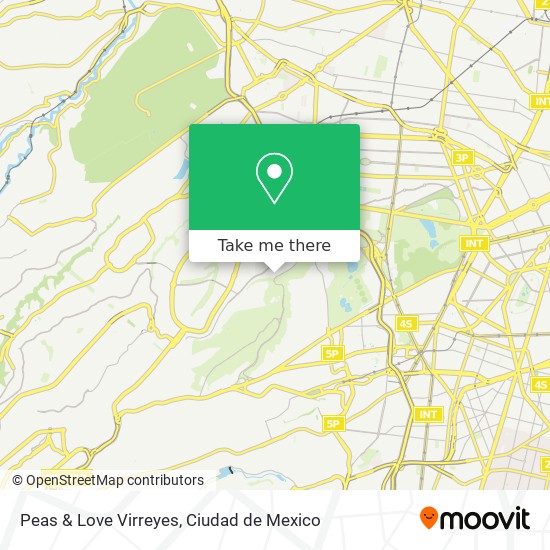 Peas & Love Virreyes map