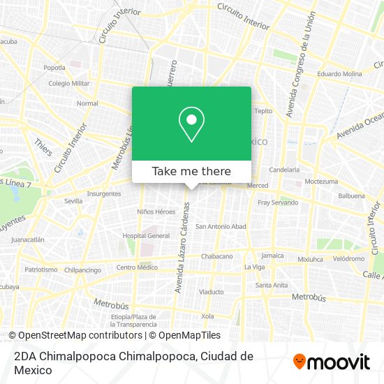 Mapa de 2DA Chimalpopoca Chimalpopoca