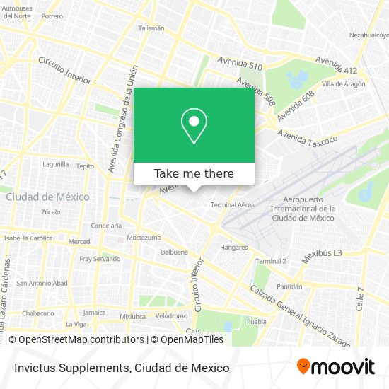 Mapa de Invictus Supplements