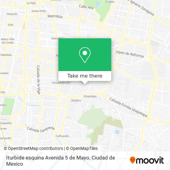 Iturbide esquina Avenida 5 de Mayo map