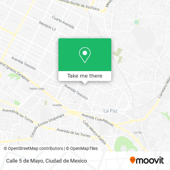 Mapa de Calle 5 de Mayo