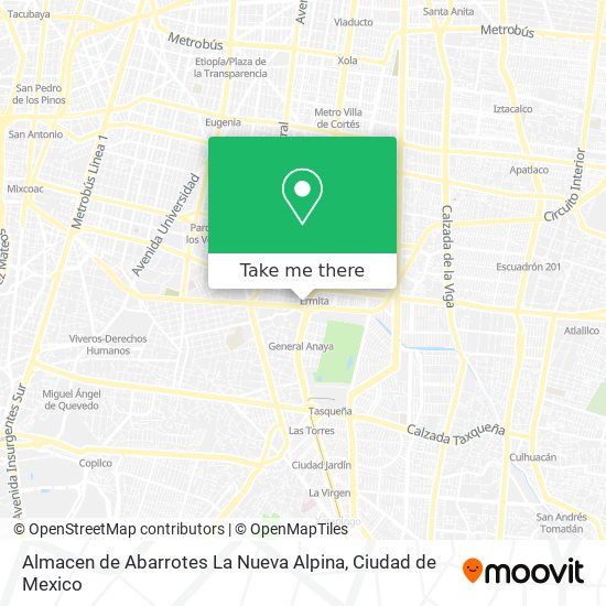 Almacen de Abarrotes La Nueva Alpina map