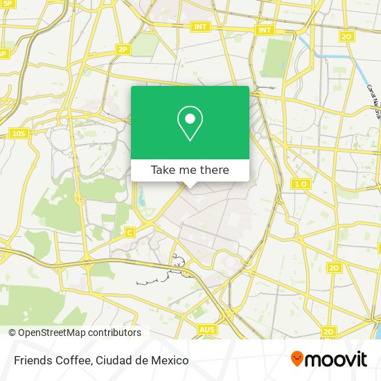 Mapa de Friends Coffee